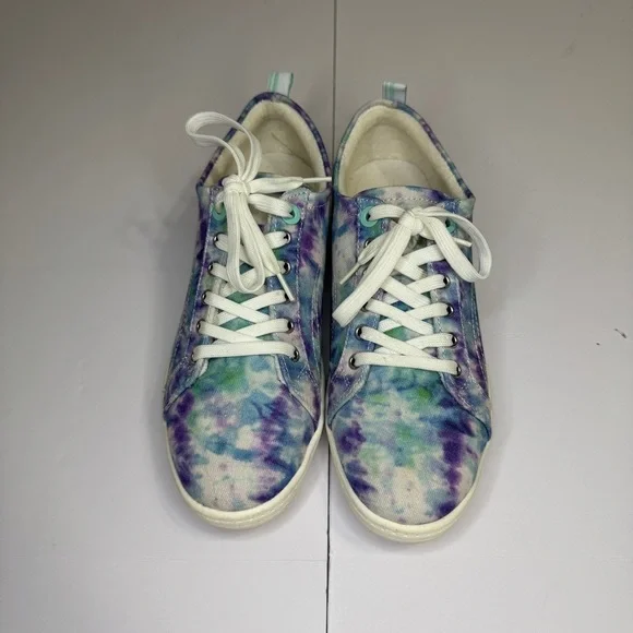 Easy Spirit Tie-Dye Sneakers Size 8.5 | Comfy Canvas Lace-Up Casual Shoes - Picture 2 of 8